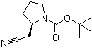 (R)-2-(氰基甲基)吡咯烷-1-甲酸叔丁酯结构式_201039-13-6结构式