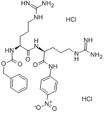 Z-精氨酸-精氨酸-对硝基苯胺二盐酸盐结构式_201807-90-1结构式