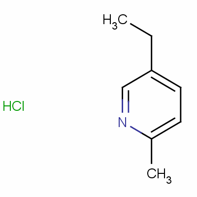5-乙基-2-甲基-吡啶盐酸盐结构式_2024-89-7结构式