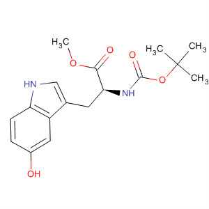 N-Boc-5-羟基色氨酸甲酯结构式_203736-17-8结构式