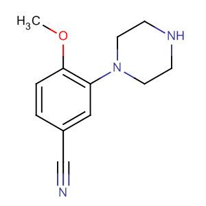 4-甲氧基-3-(1-哌嗪)苯甲腈结构式_204634-65-1结构式
