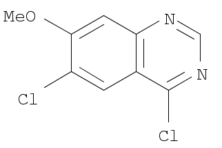 4,6-二氯-7-甲氧基喹唑啉结构式_205584-69-6结构式