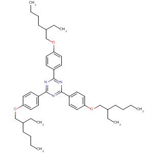 2,4,6-三s[4-[(2-乙基己基)氧基]苯基]-1,3,5-三嗪结构式_208114-14-1结构式