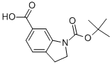 2,3-二氢-吲哚-1,6-二羧酸 1-叔丁酯结构式_208772-41-2结构式