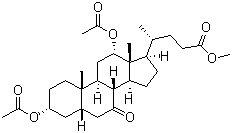 (3ALPHA,5BETA,12ALPHA)-3,12-双(乙酰氧基)-7-酮基胆烷-24-酸甲酯结构式_21066-20-6结构式