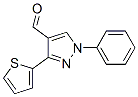 1-苯基-3-(2-噻吩基)-1H-吡唑-4-甲醛结构式_210825-11-9结构式
