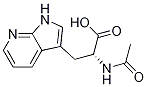 (R)-2-乙酰氨基-3-(1H-吡咯并[2,3-b]吡啶-3-基)丙酸结构式_211180-00-6结构式