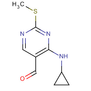 4-环丙基氨基-2-(甲基磺酰基)嘧啶-5-羧醛结构式_211247-46-0结构式