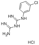 1-(3-氯苯基)双胍盐酸盐结构式_2113-05-5结构式