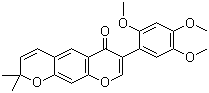 2’,4’,5’-三甲氧基-2’’,2’’-二甲基吡喃并[5’’,6’’:6,7]异黄酮结构式_211799-56-3结构式
