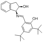(1S,2r)-1-((e)-(3,5-二-叔丁基-2-羟基亚苄基)氨基)-2,3-二氢-1H-茚-2-醇结构式_212378-89-7结构式
