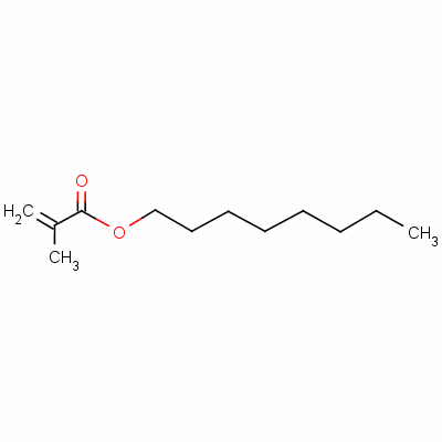 N-甲基丙烯酸辛酯结构式_2157-01-9结构式