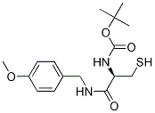(R)-3-疏基-1-(4-甲氧基苄基氨基)-1-氧代丙烷-2-基氨基甲酸叔丁酯结构式_219626-96-7结构式