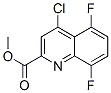 4-氯-5,8-二氟-2-喹啉羧酸甲酯结构式_219949-93-6结构式