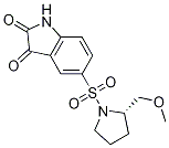 (2s)-1-[(2,3-二氢-2,3-二氧代-1H-吲哚-5-基)磺酰基]-2-(甲氧基甲基)-吡咯烷结构式_220509-74-0结构式