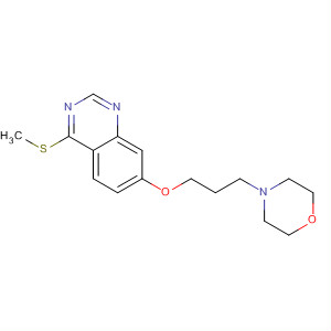 4-甲基硫烷-7-(3-吗啉丙氧基)喹唑啉结构式_220896-09-3结构式