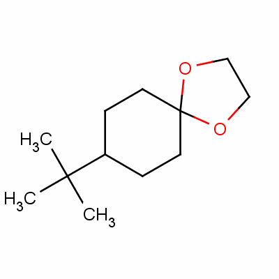 8-(1,1-二甲基乙基)-1,4-二噁螺[4.5]癸烷结构式_2223-71-4结构式