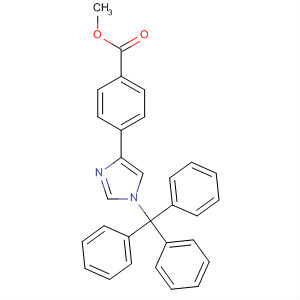 4-[1-三苯基甲基咪唑-4(5)-基]苯甲酸甲酯结构式_222986-62-1结构式