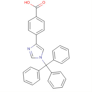 4-[1-三苯基甲基咪唑-4(5)-基]苯甲酸结构式_222986-63-2结构式
