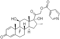 地塞米松异烟酸酯结构式_2265-64-7结构式