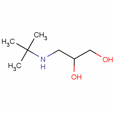 3-(叔丁基氨基)丙烷-1,2-二醇结构式_22741-52-2结构式
