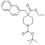 1-叔丁基氧基羰基-4-(2-萘甲基)-4-哌啶羧酸乙酯结构式_227470-74-8结构式