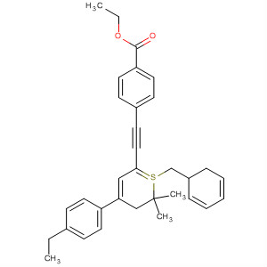 4-<<4-(4-乙基苯基)-2,2-二甲基-(2H)-硫代色烯-6-基>乙炔>-苯甲酸乙酯结构式_229961-27-7结构式