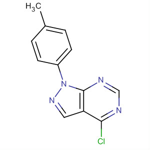 4-氯-1-(对甲苯)-1H-吡唑并[3,4-d]嘧啶结构式_23000-47-7结构式