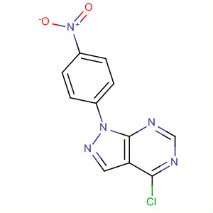 4-氯-1-(4-硝基苯基)-1H-吡唑并[3,4-d]嘧啶结构式_23000-49-9结构式