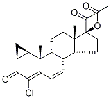 6-去氯-4-氯环丙孕酮乙酸酯结构式_23814-68-8结构式