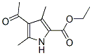 2,4-二甲基-3-乙酰基-5-乙酸基吡咯结构式_2386-26-7结构式
