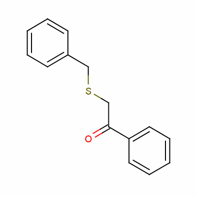 1-苯基-2-[(苯基甲基)硫代]-乙酮结构式_2408-88-0结构式