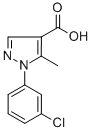 1-(3-氯苯基)-5-甲基-1H-吡唑-4-羧酸结构式_241799-33-7结构式
