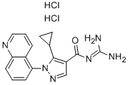 5-环丙基-N-(二氨基亚甲基)-1-(5-喹啉基)-1H-吡唑-4-甲酰胺二盐酸盐结构式_241800-97-5结构式