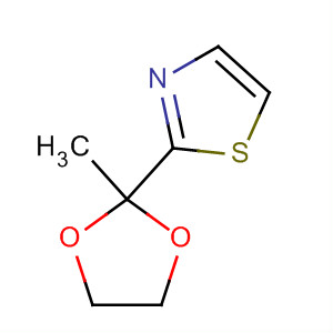 2-(2-甲基-1,3-二氧杂烷-2-基)噻唑结构式_24295-06-5结构式