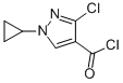 (9ci)-3-氯-1-环丙基-1H-吡唑-4-羰酰氯结构式_243120-24-3结构式