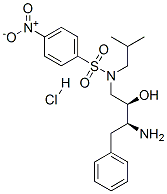 N-[(2R,3S)-3-氨基-2-羟基-4-苯基丁基]-N-(2-甲基丙基)-4-硝基- 苯磺酰胺盐酸盐 (1:1)结构式_244634-31-9结构式