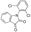 1-(2,6-二氯苯基)吲哚-2,3-二酮结构式_24542-74-3结构式