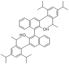 (S)-3,3-双(2,4,6-三异丙基苯基)-[1,1-二萘]-2,2-二醇结构式_247123-09-7结构式