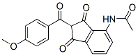 N-[2,3-二氢-2-(4-甲氧基苯甲酰基)-1,3-二氧代-1H-茚-4-基]乙酰胺结构式_247149-95-7结构式