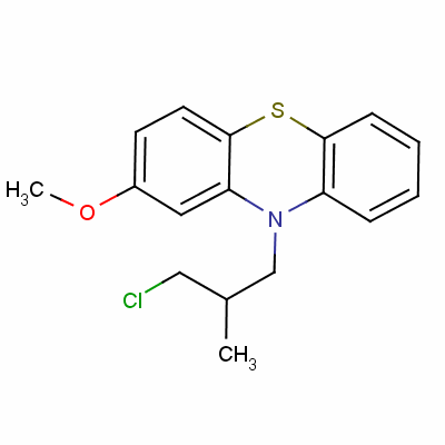 10-(3-氯-2-甲基丙基)-2-甲氧基 吩噻嗪结构式_24724-55-8结构式