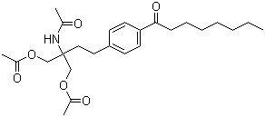 N-[1,1-双[(乙酰基氧基)甲基]-3-[4-(1-氧代辛基)苯基]丙基]乙酰胺结构式_249289-07-4结构式