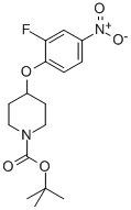 4-(2-氟-4-硝基苯氧基)哌啶-1-羧酸叔丁酯结构式_250371-88-1结构式