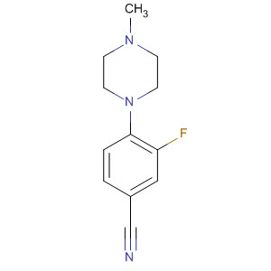 4-(4-甲基哌嗪-1-基)-3-氟苯甲腈结构式_250683-77-3结构式