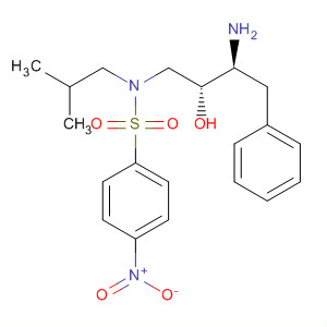 N-((2R,3S)-3-氨基-2-羟基-4-苯基丁基)-N-异丁基-4-硝基苯磺酰胺结构式_251105-80-3结构式