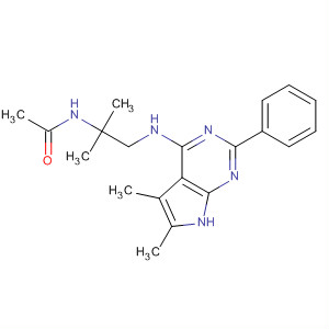 N-[2-[(5,6-二甲基-2-苯基-7h-吡咯并[2,3-d]嘧啶-4-基)氨基]-1,1-二甲基乙基]乙酰胺结构式_251946-45-9结构式