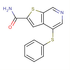 4-(苯基硫代)噻吩并[2,3-c]吡啶-2-羧酰胺结构式_251992-93-5结构式
