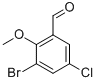 3-溴-5-氯-2-(甲基氧基)苯甲醛结构式_25299-26-7结构式