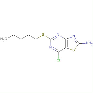 7-氯-5-(戊基硫代)噻唑并[4,5-d]嘧啶-2-胺结构式_259103-39-4结构式