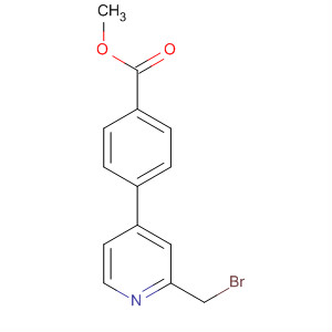 4-(2-溴甲基吡啶-4-基)苯甲酸甲酯结构式_259807-72-2结构式